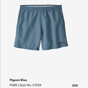 Patagonia 5 inch baggie shorts